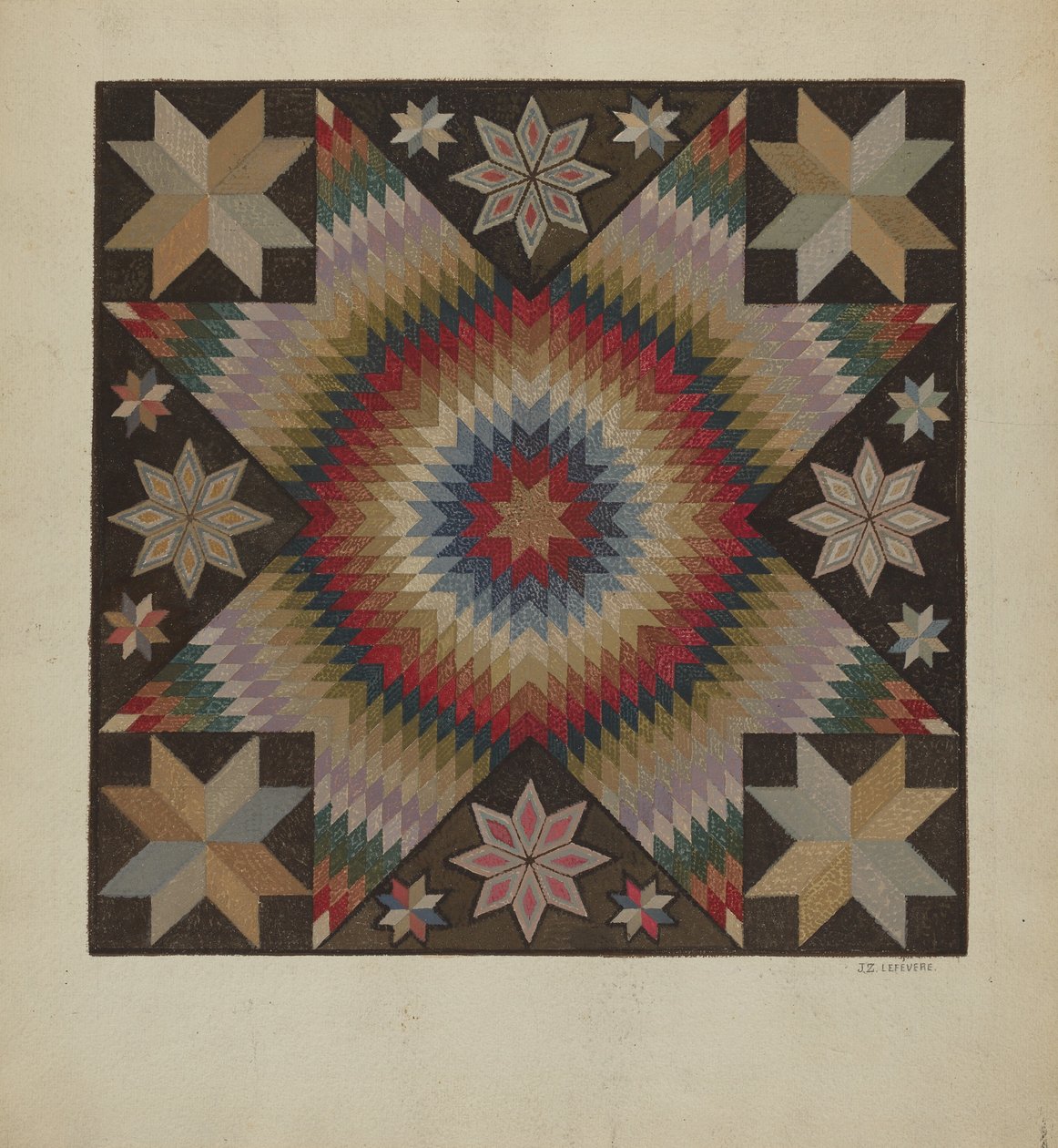 Hooked Rug, ca. 1936. av Jules Lefevere
