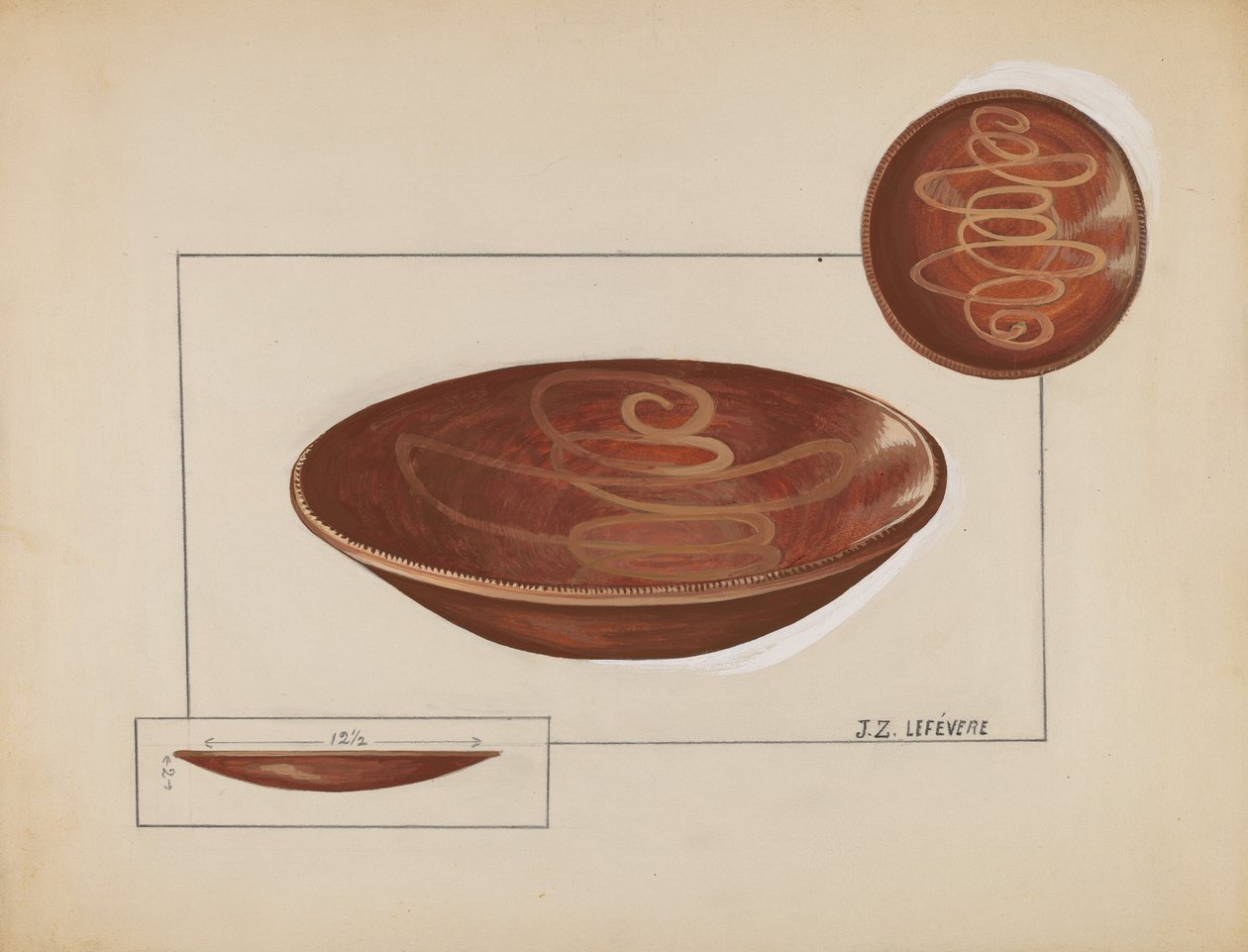 Paietallerken av Jules Lefevere