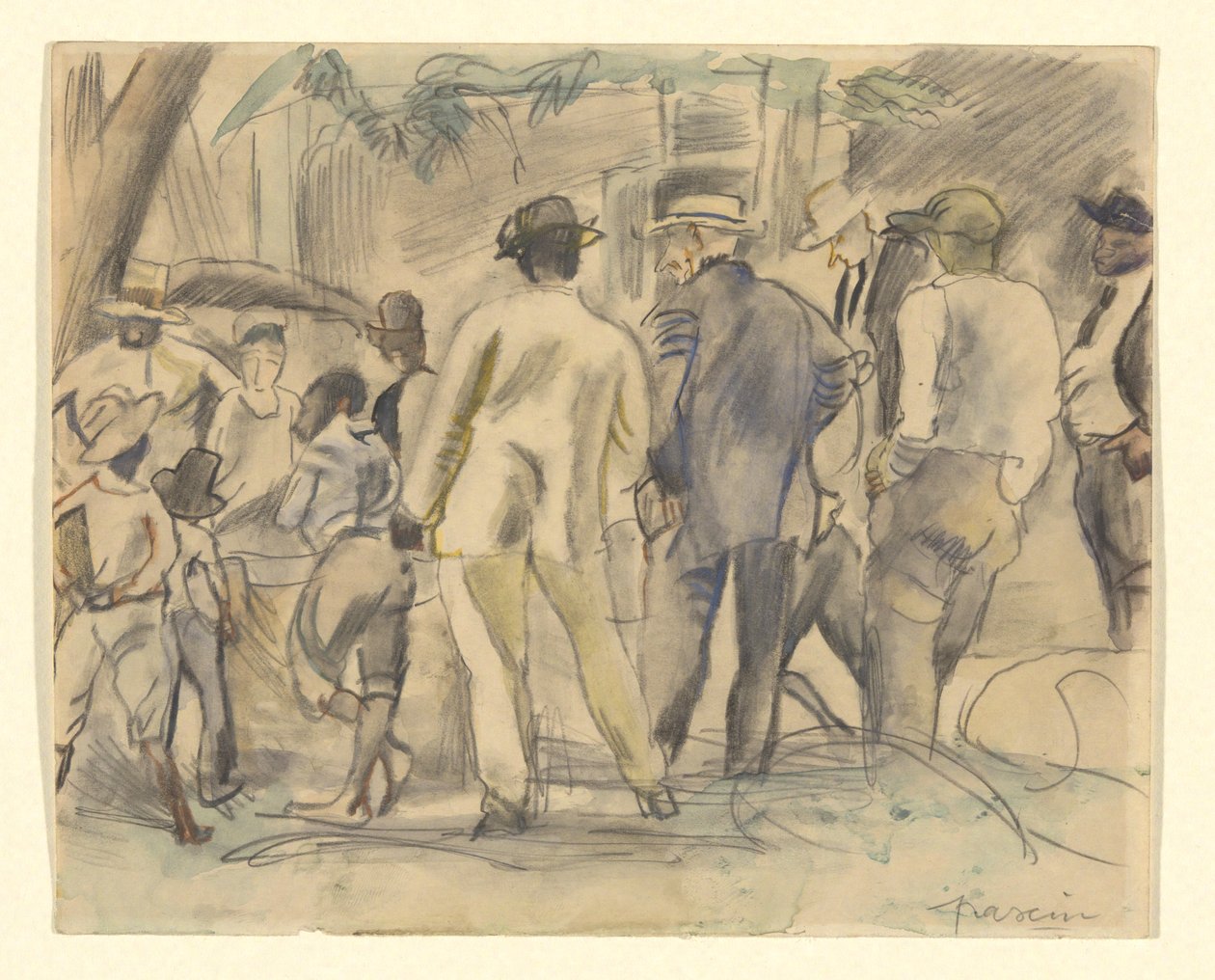 Folkemengde, Charleston av Jules Pascin