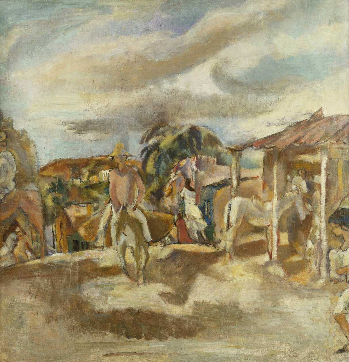 Cuban Village; Cuban Village, ca. 1917-1918 av Jules Pascin