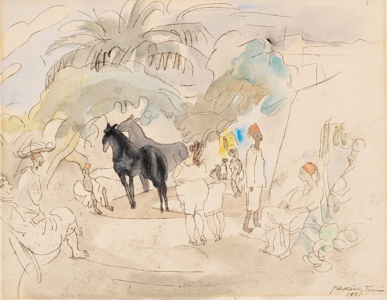 Figures and Two Horses in Landscape   1316761   no       norwegian Successfully Translated  Original: View of the banks of the Rhine. Translat: View of the banks of the Rhine. 1190102 no norwegian Successfully Translated Original: Old Gateway at Stirling T av Jules Pascin