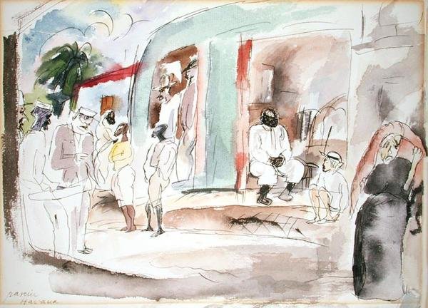 Havana (akvarell på papir) av Jules Pascin