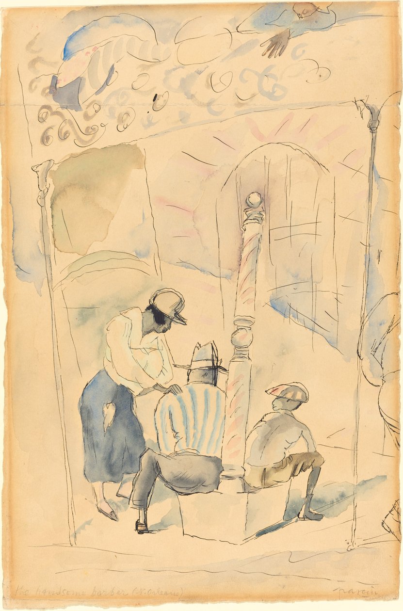Den kjekke frisøren av Jules Pascin