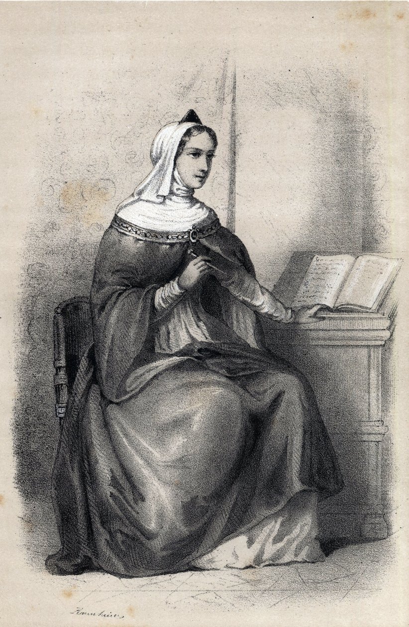 Anne Comnene (1083-1153), datter av den bysantinske keiseren Alexis I Comnene av Jules and Raunheim Hermann David