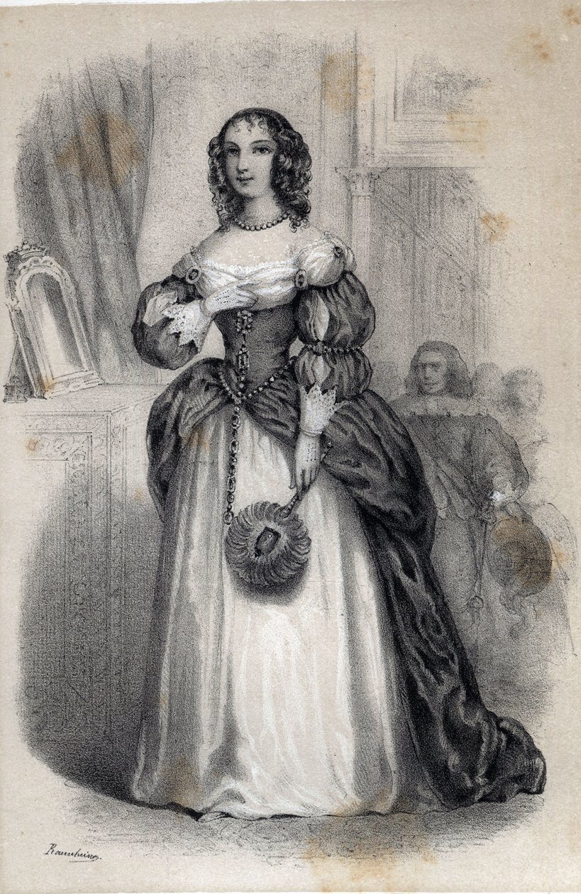 Portrett av Anne Marie de Gonzague de Cleves, prinsesse Palatine av Jules and Raunheim Hermann David