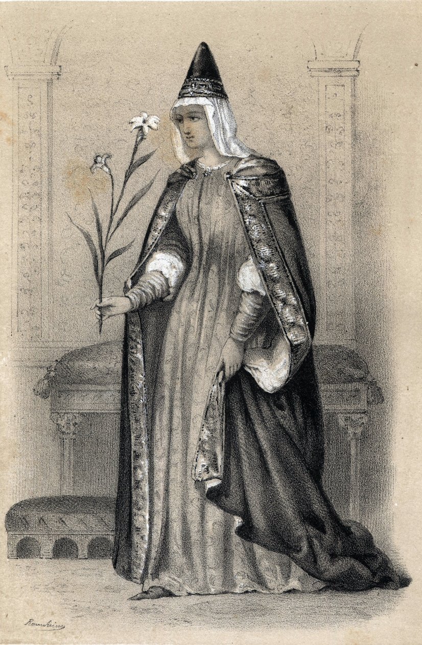 Portrett av grevinne Mathilde av Toscana, kjent som Canossa av Jules and Raunheim Hermann David