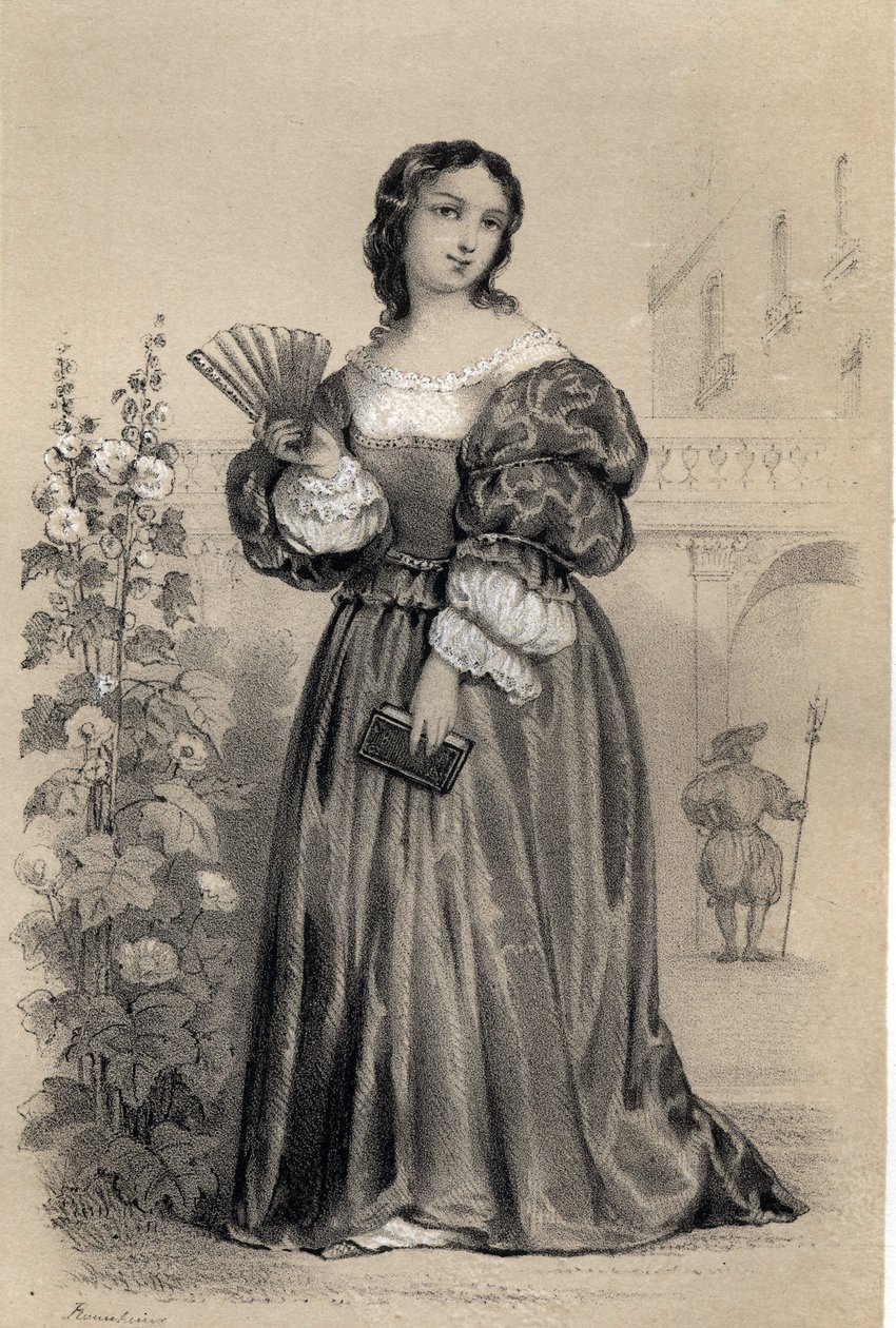 Vittoria (Victoria) Colonna (1490 - 1547), markis av Pescaire (Pescara) italiensk kvinne med bokstaver fra begynnelsen av 1500-tallet, av Jules and Raunheim Hermann David