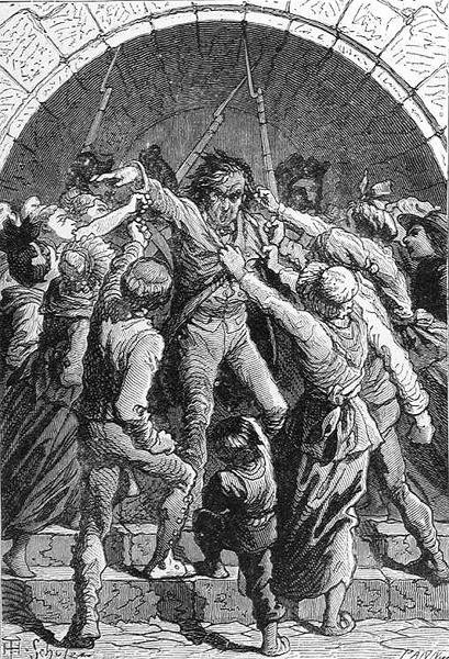"Death to the Royalists", gravert av Stephane Pannemaker (1847-1930), fra 