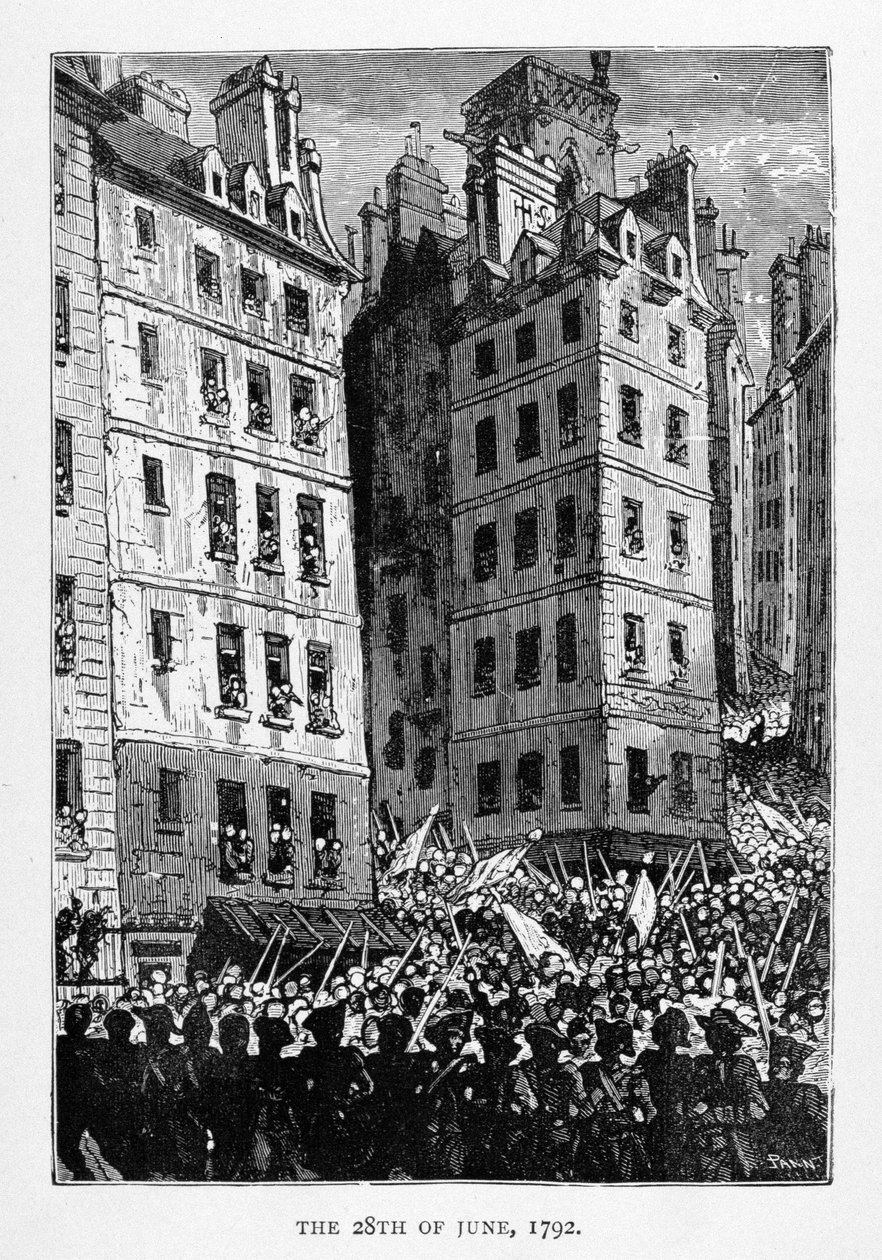 28. juni 1792, gravert av Stephane Pannemaker (1847-1930), fra 