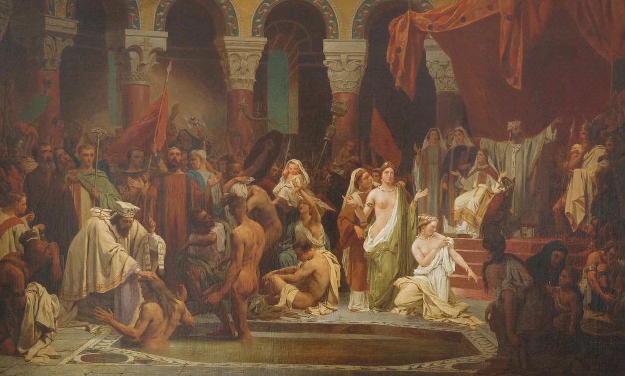 Dåpen til Clovis av Jules Vincent Rigo
