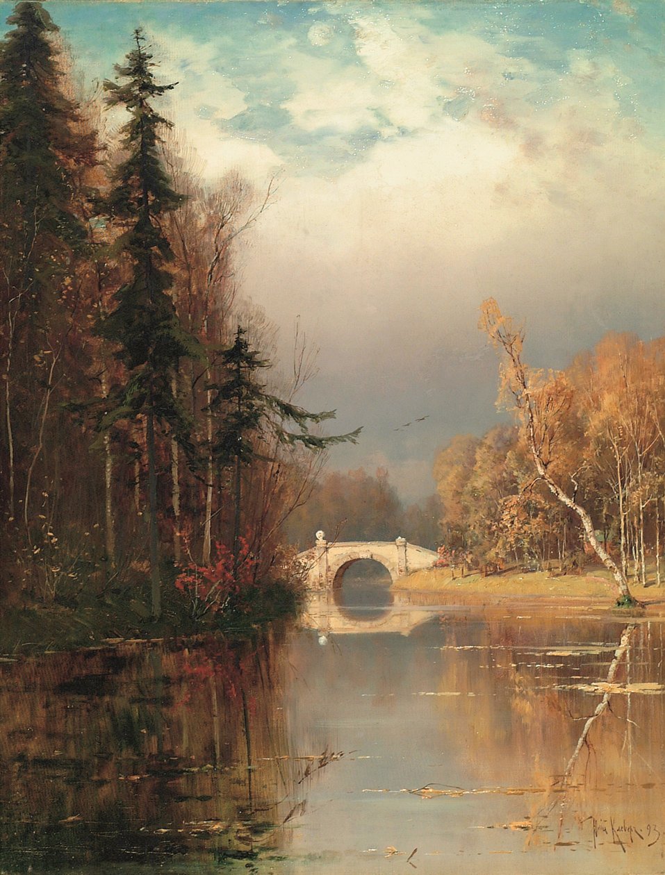 Park om høsten, 1893 av Juli Julievich Klever