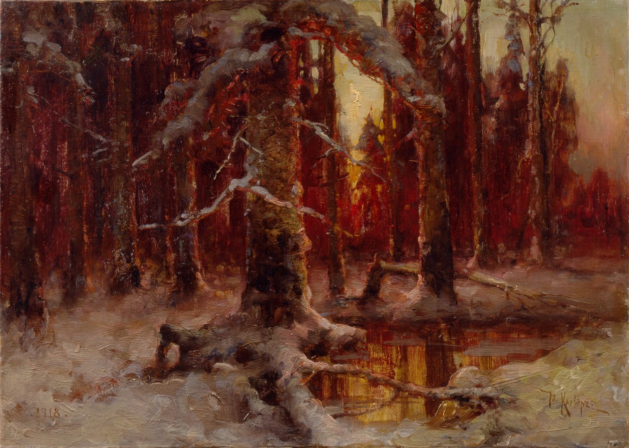 Kvelden kommer, 1918 av Juli Julievich Klever