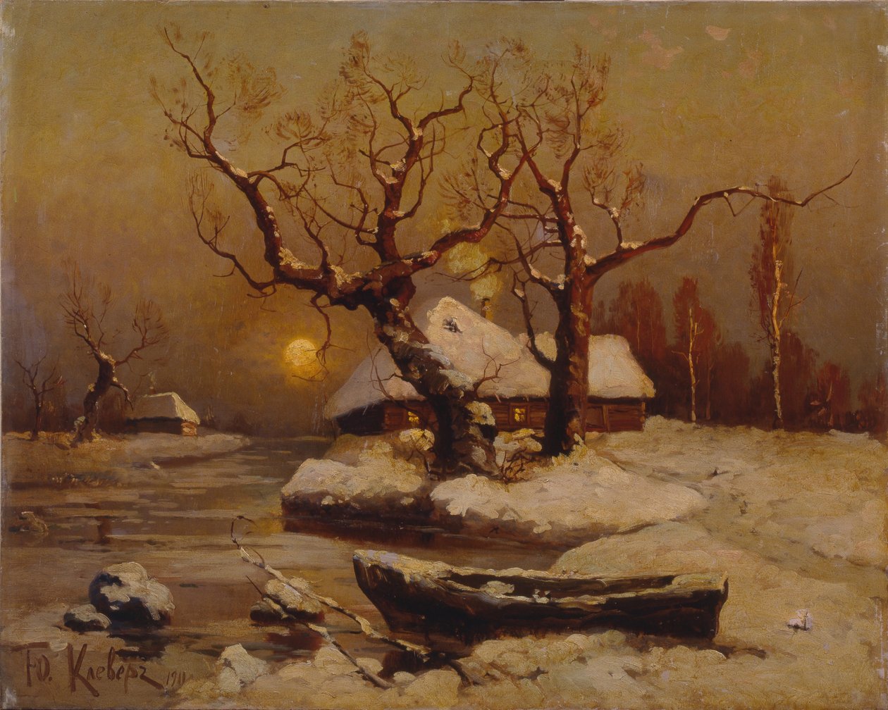 Vinterkveld, 1911 av Juli Julievich Klever