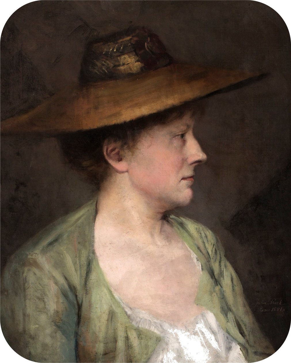 Portrett av en kvinne av Julia Beck