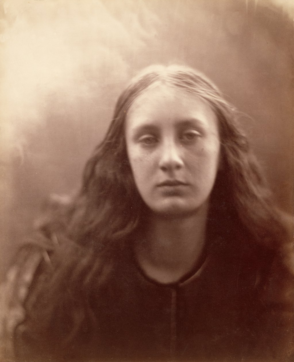 Christabel, portrett av May Prinsep, ca. 1867 av Julia Margaret Cameron