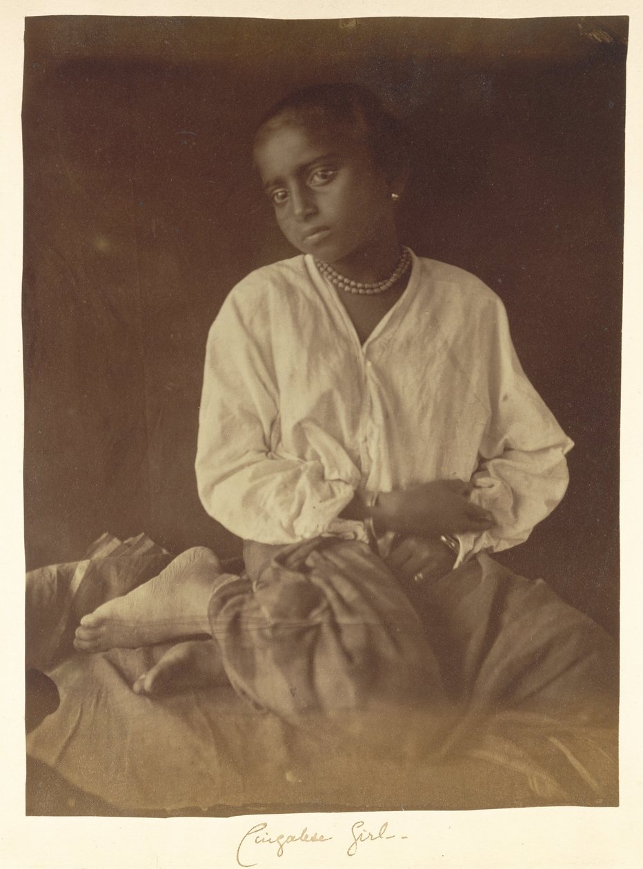 Jente, Ceylon av Julia Margaret Cameron