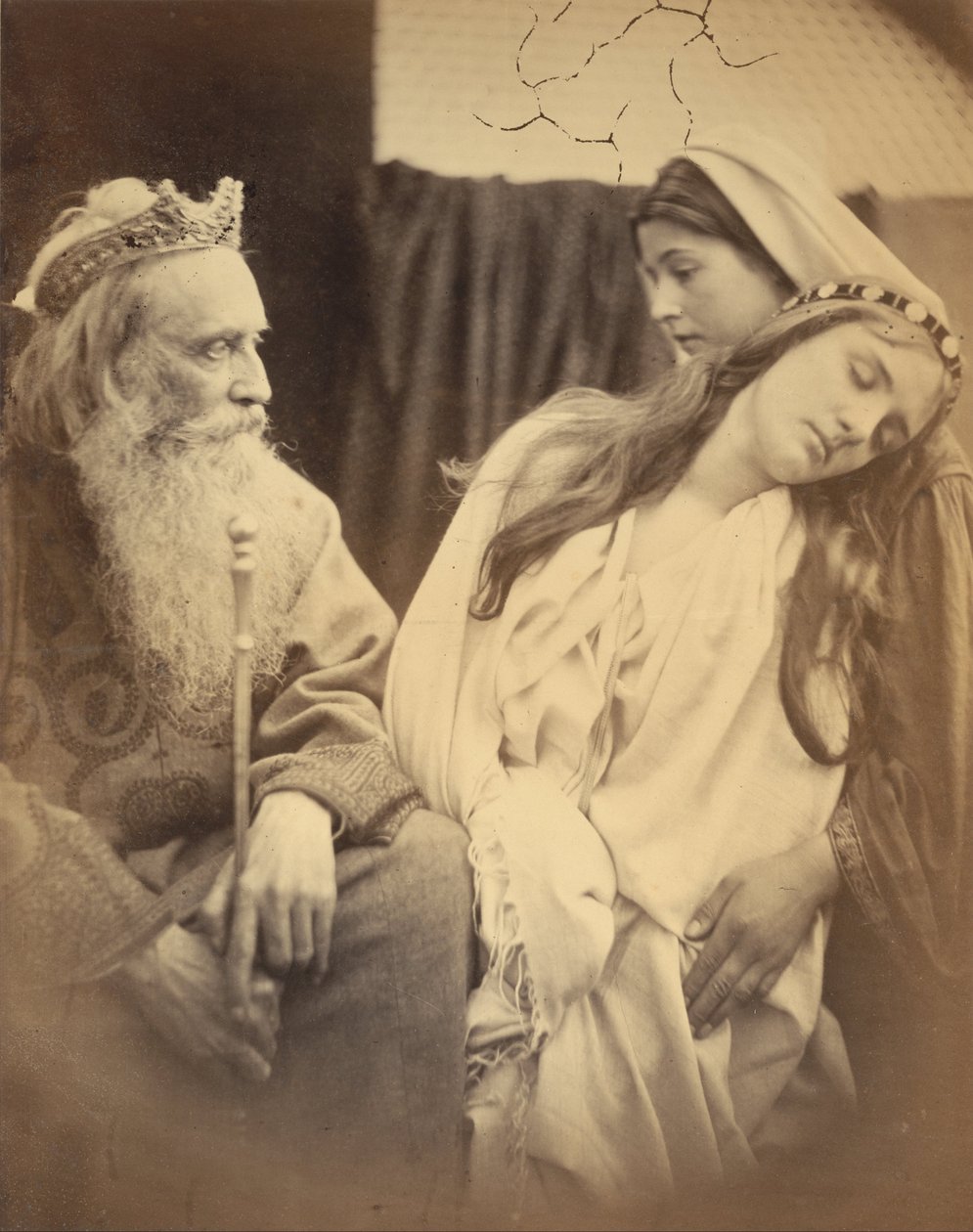 Dronning Ester foran kong Ahasveros av Julia Margaret Cameron