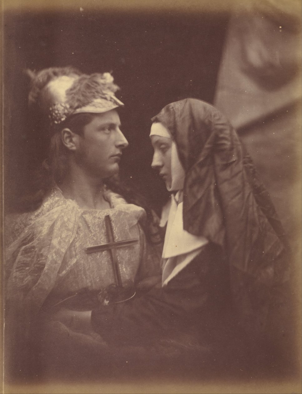 Sir Galahad og Den bleke nonne av Julia Margaret Cameron