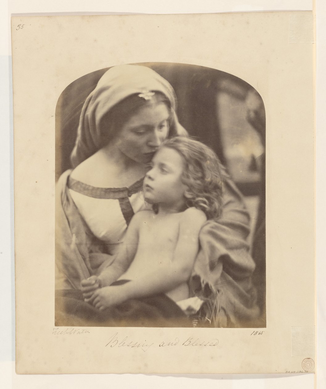 Velsignelse og velsignet av Julia Margaret Cameron