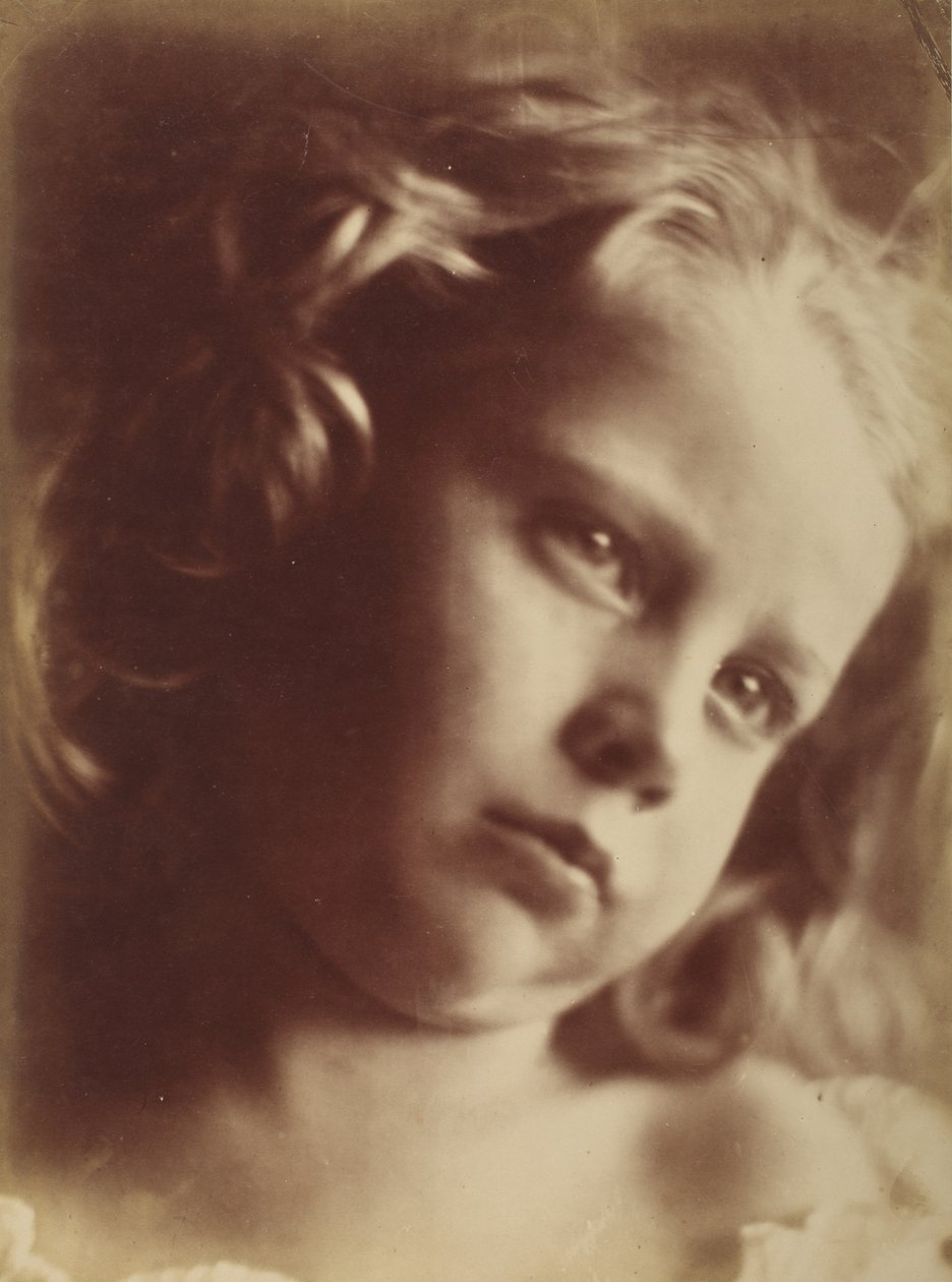 Barnehode, Freshwater, 1866 (etter levende modell, ikke forstørret) av Julia Margaret Cameron
