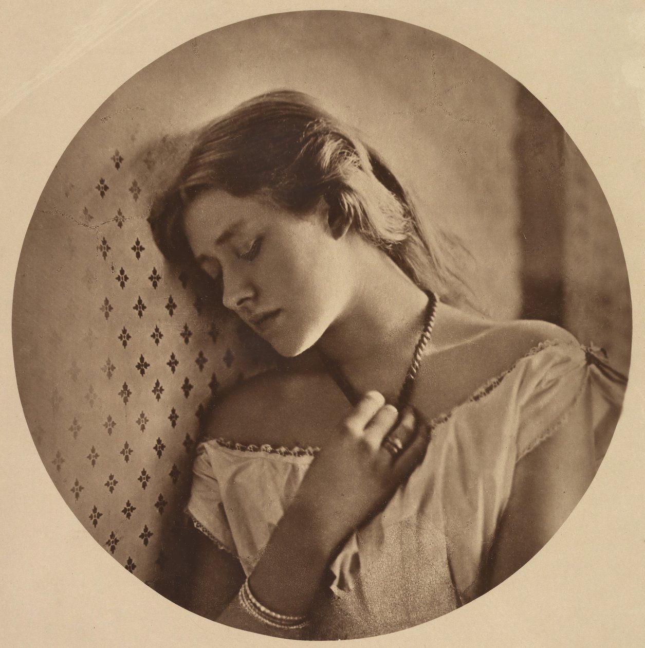 Ellen Terry, i en alder av seksten, 1864, trykte ca. 1913. av Julia Margaret Cameron