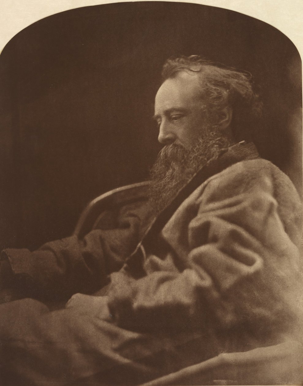 George Frederick Watts, 1864, trykt ca. 1905. av Julia Margaret Cameron