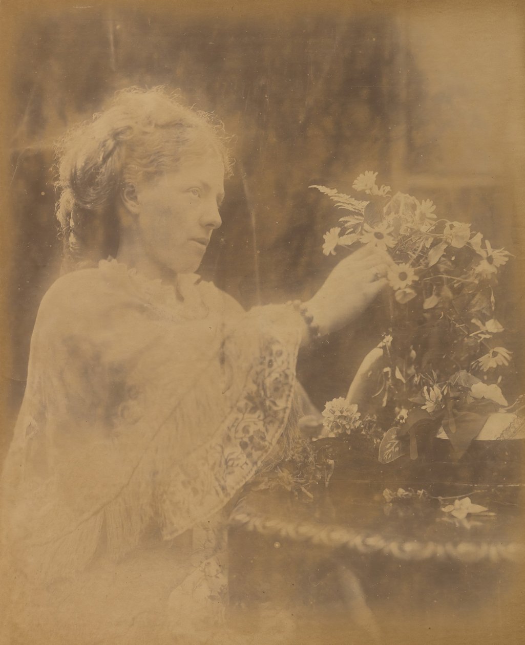 Mrs. Halford Vaugham, Freshwater, 1873. av Julia Margaret Cameron