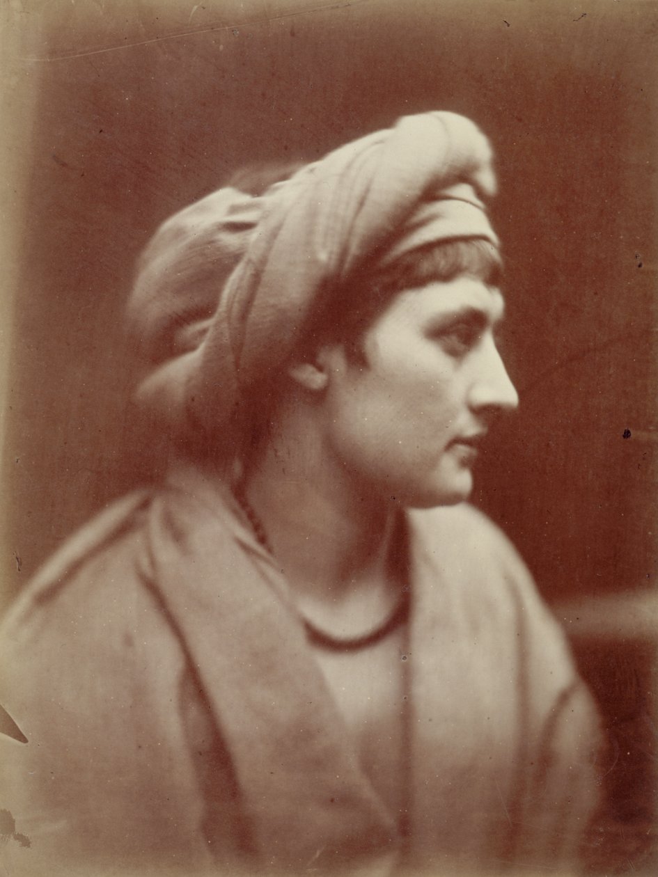 Portrett av en kvinne med turban av Julia Margaret Cameron