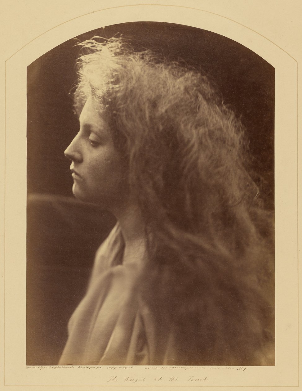Engelen ved graven av Julia Margaret Cameron