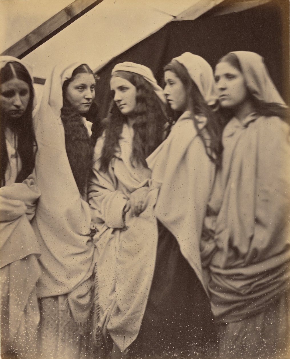 De fem uforstandige jomfruene av Julia Margaret Cameron