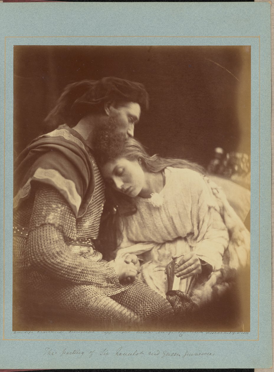 Sir Lancelots og dronning Guineveres avskjed av Julia Margaret Cameron