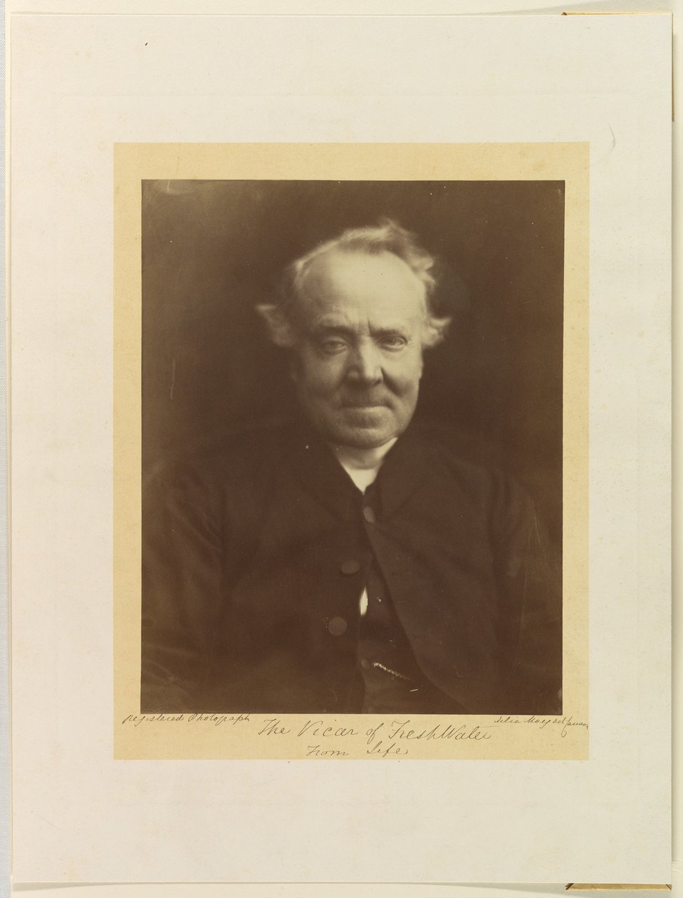 Presten i Freshwater av Julia Margaret Cameron