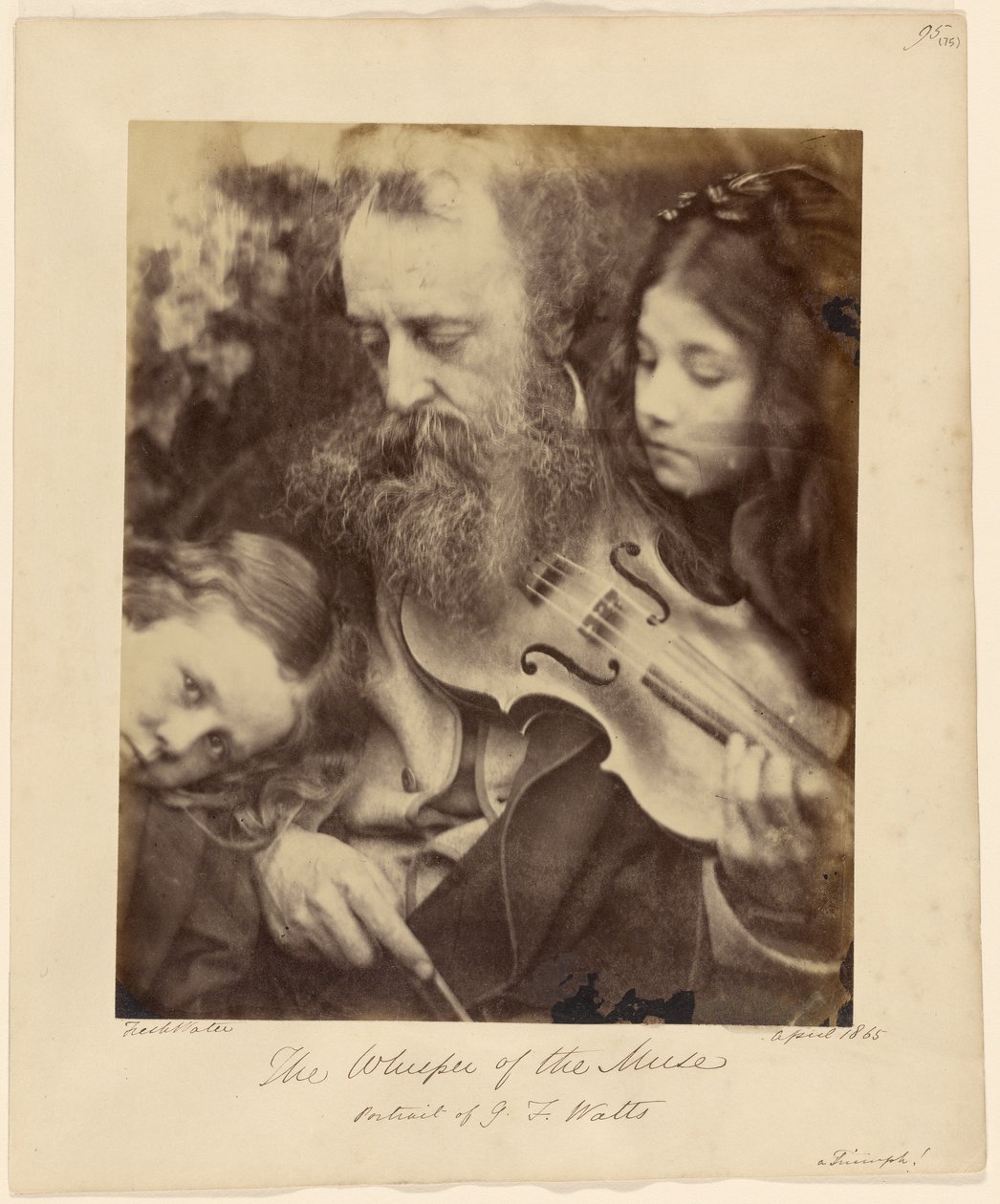 Musens hvisken / Portrett av G. F. Watts av Julia Margaret Cameron