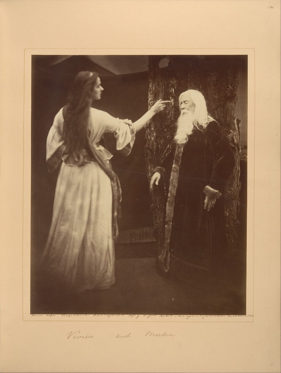 Vivien og Merlin av Julia Margaret Cameron
