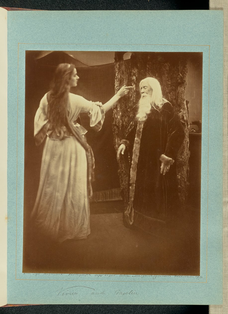 Vivien og Merlin av Julia Margaret Cameron