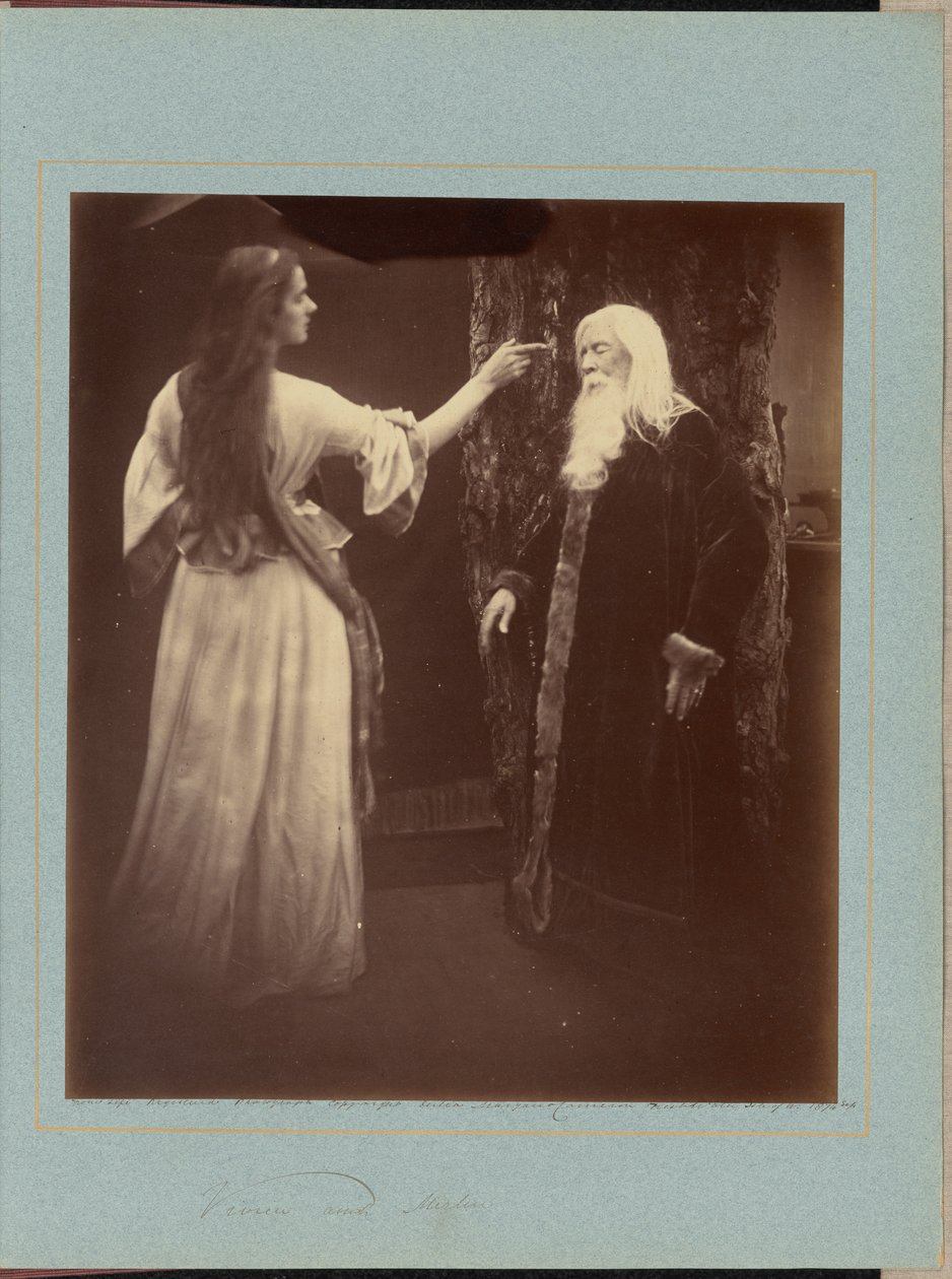 Vivien og Merlin av Julia Margaret Cameron