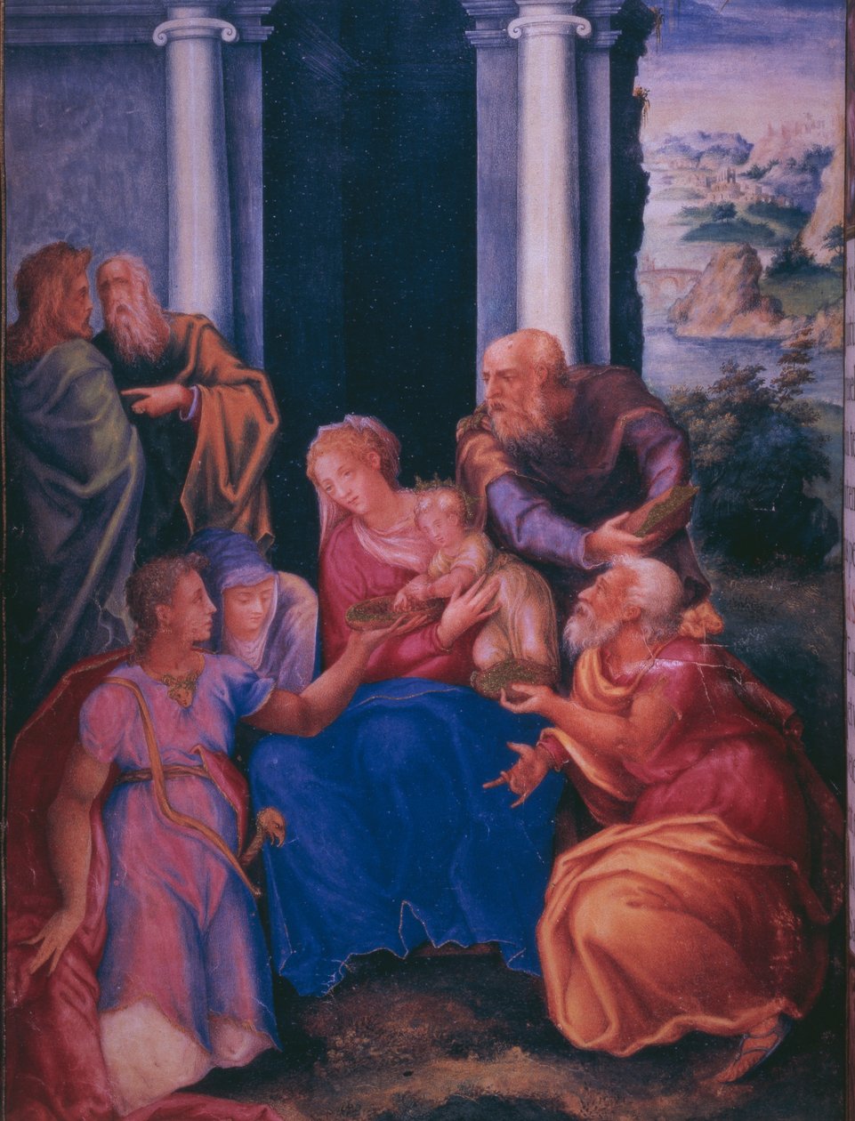 Tilbedelse av magi, fra en faksimile av breviaret til kong Filip II av Spania, 1569 (pergament) av Julian and Leon, Andres de Fuente del Saz