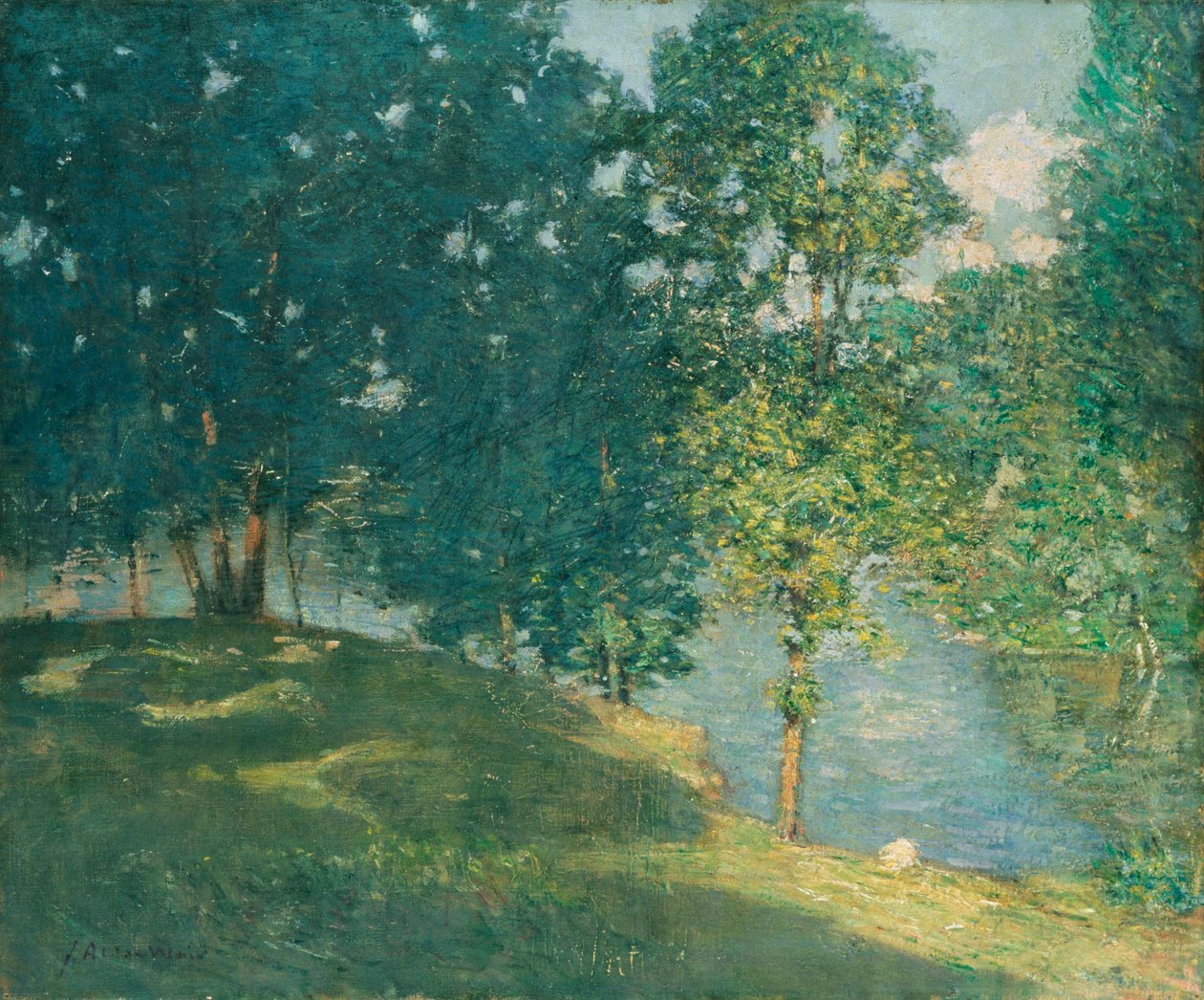 Ettermiddag ved dammen av Julian Alden Weir