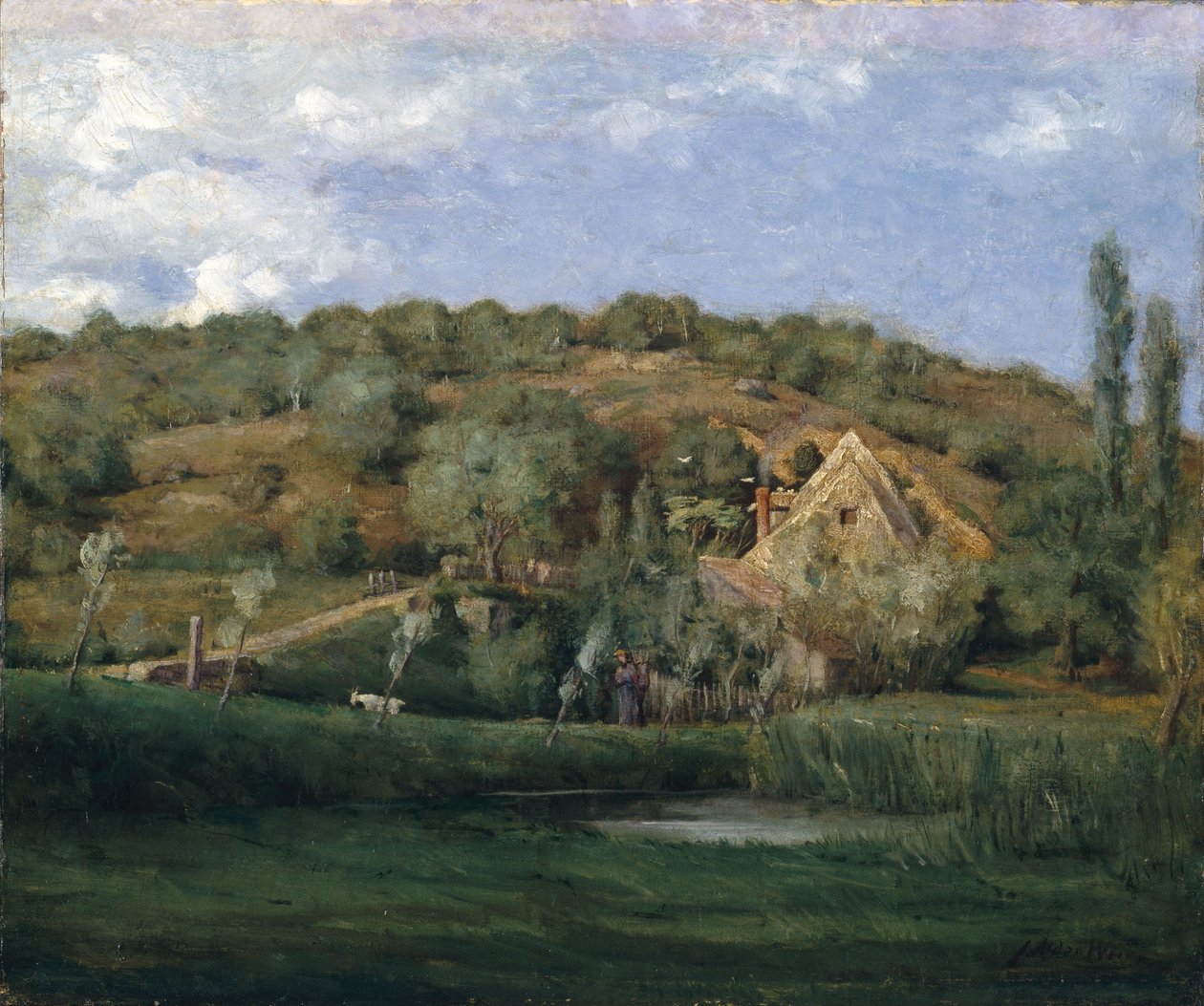 En fransk husmannsplass, 1878 av Julian Alden Weir