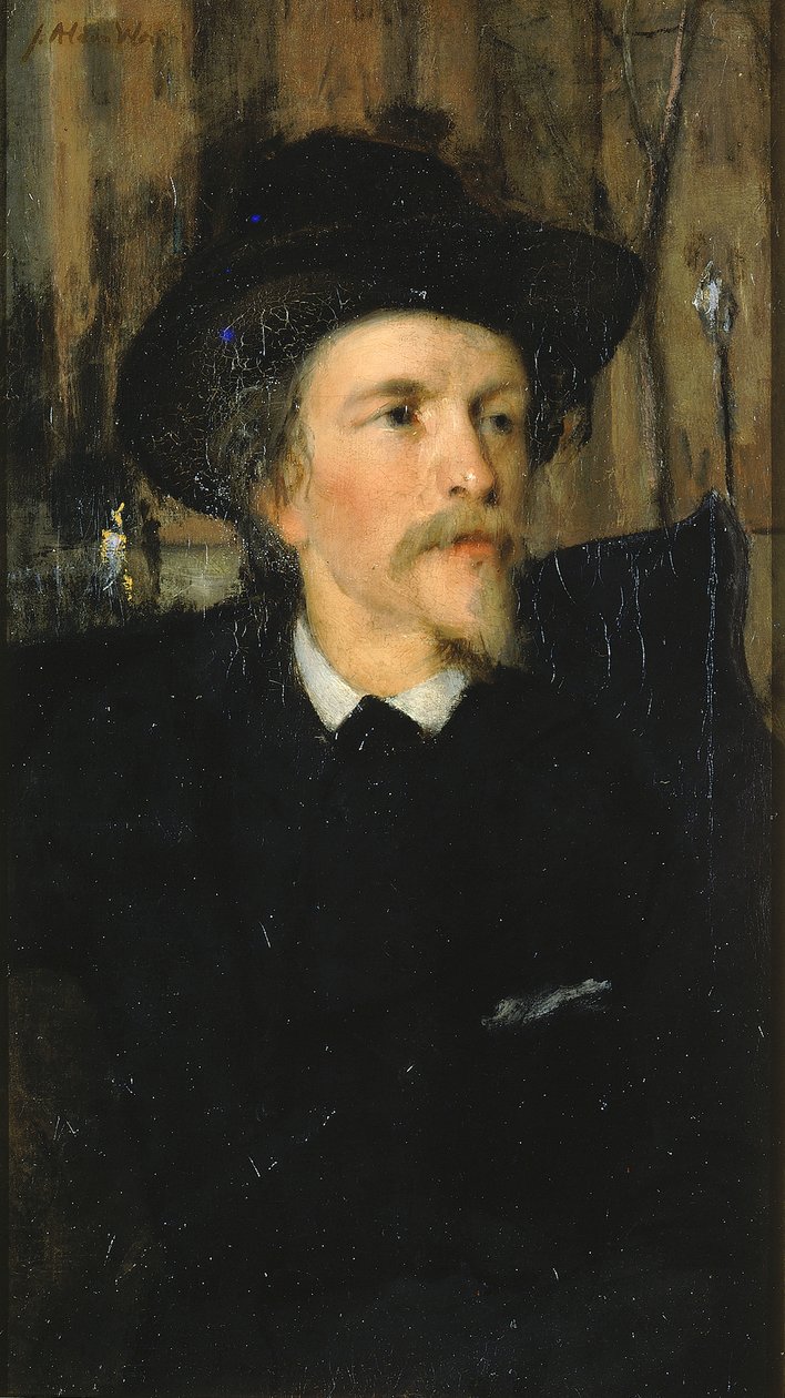 Portrett av Wyatt Eaton, ca. 1878. av Julian Alden Weir