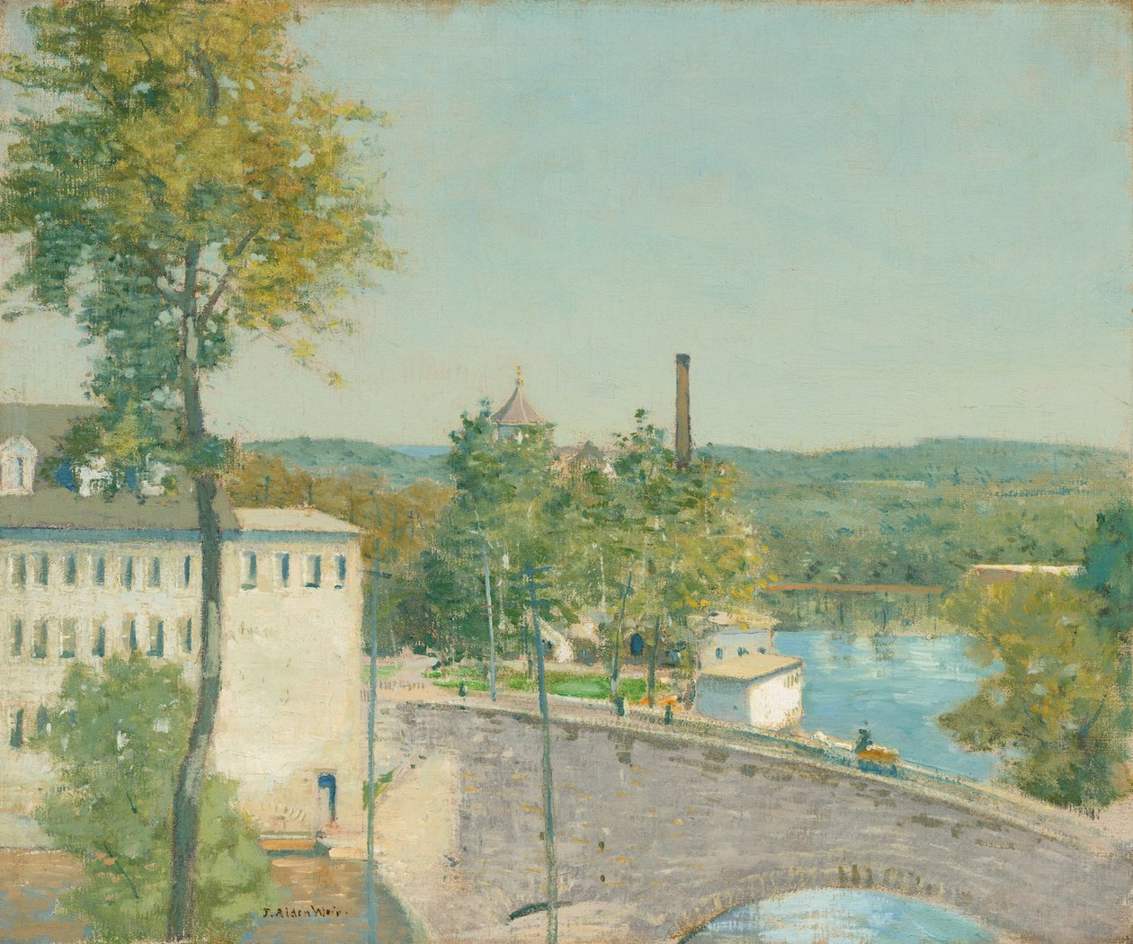 U.S. Thread Company Mills, Willimantic, Connecticut, ca. 18931897. av Julian Alden Weir