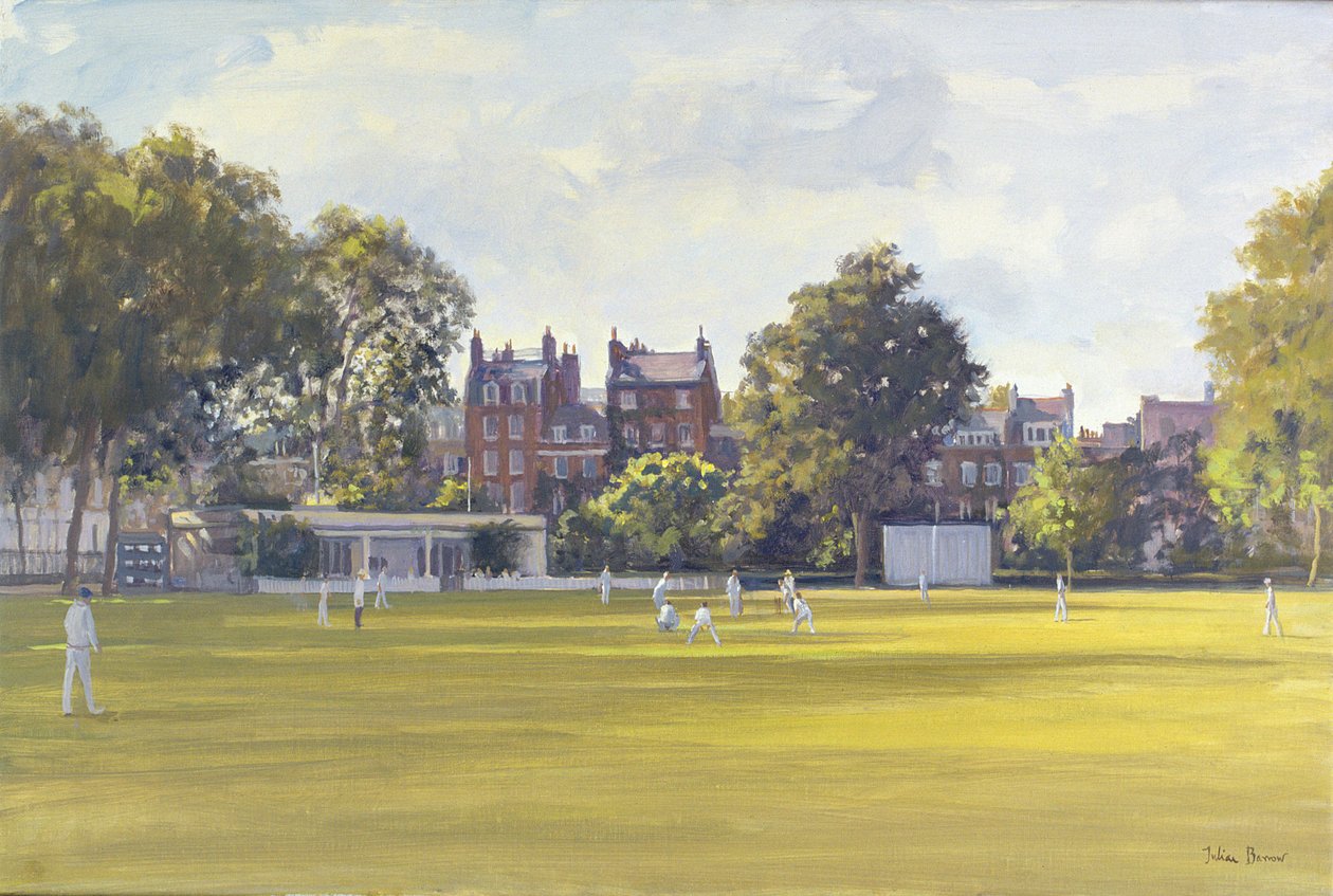Cricket på Burton Court av Julian Barrow