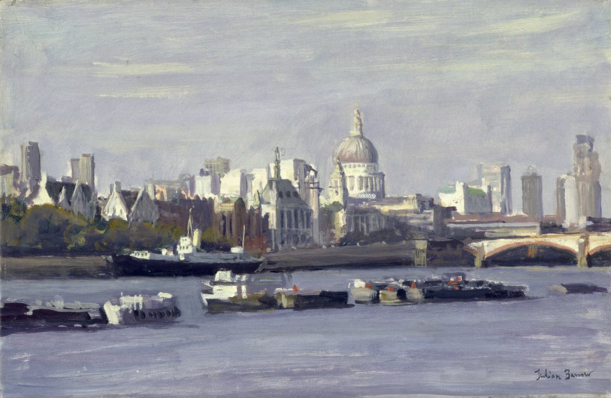 St. Pauls fra Bankside av Julian Barrow