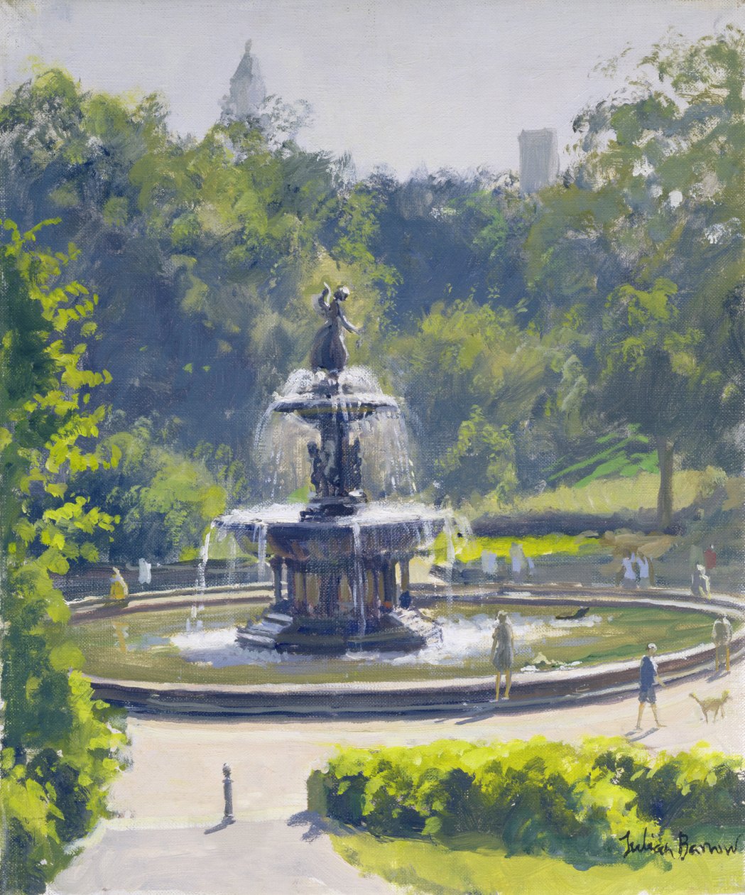 Bethesda-fontenen, Central Park, 1996 av Julian Barrow