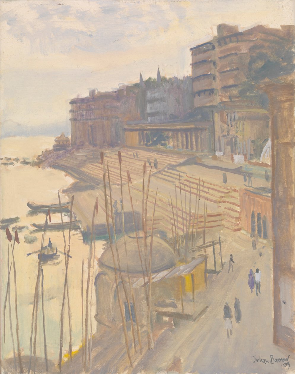Ganges ved Varanesi, 2009 av Julian Barrow