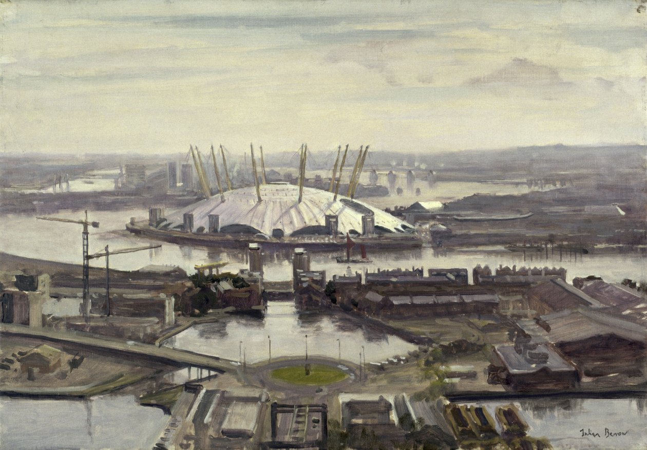 Millennium Dome fra Canary Wharf av Julian Barrow