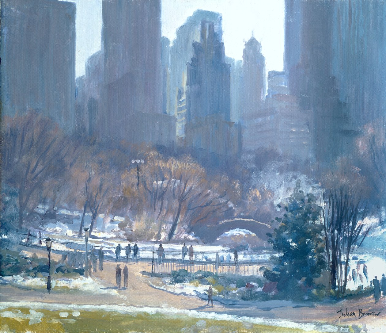 Vinter i Central Park, New York, 1997 av Julian Barrow