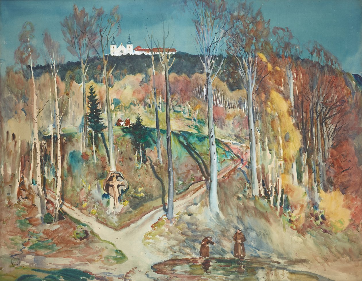 Grădină (pârtie de pădure lângă Maria Taferl în Wachau) norvegiană av Julian Falat
