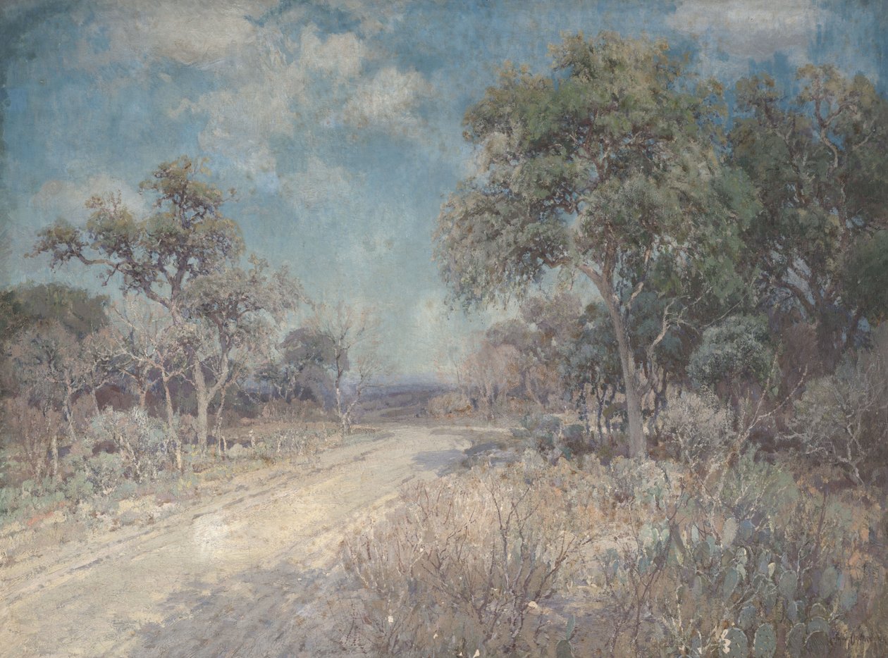 Road to the Hills, ca. 1918 (olje på lerret) av Julian Onderdonk