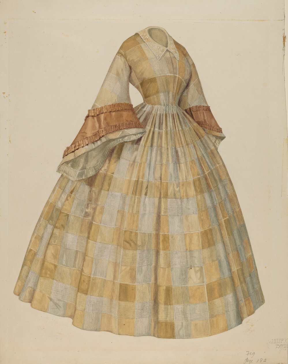 Kjole, c. 1938. av Julie C Brush